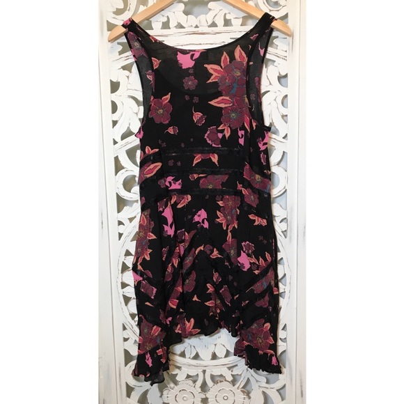 [free people] floral trapeze tunic or mini dress - Picture 4 of 6